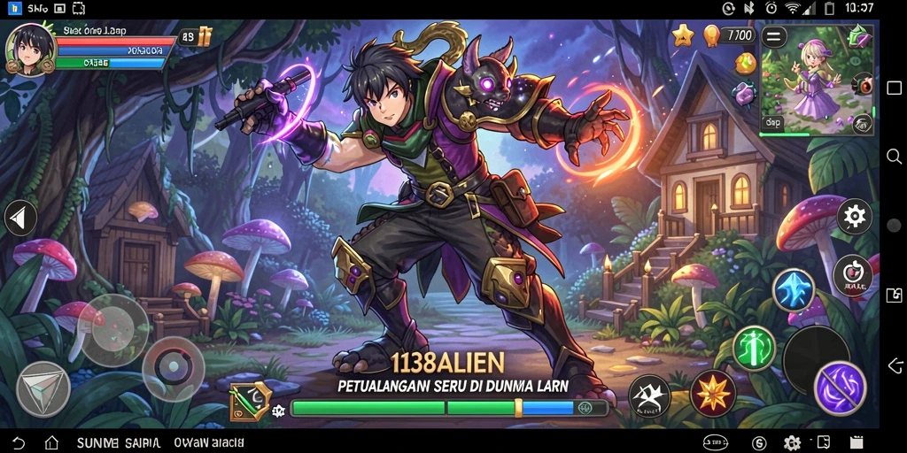 Tampilan gameplay <strong>138ALIEN</strong> yang menakjubkan dengan karakter anime dinamis.