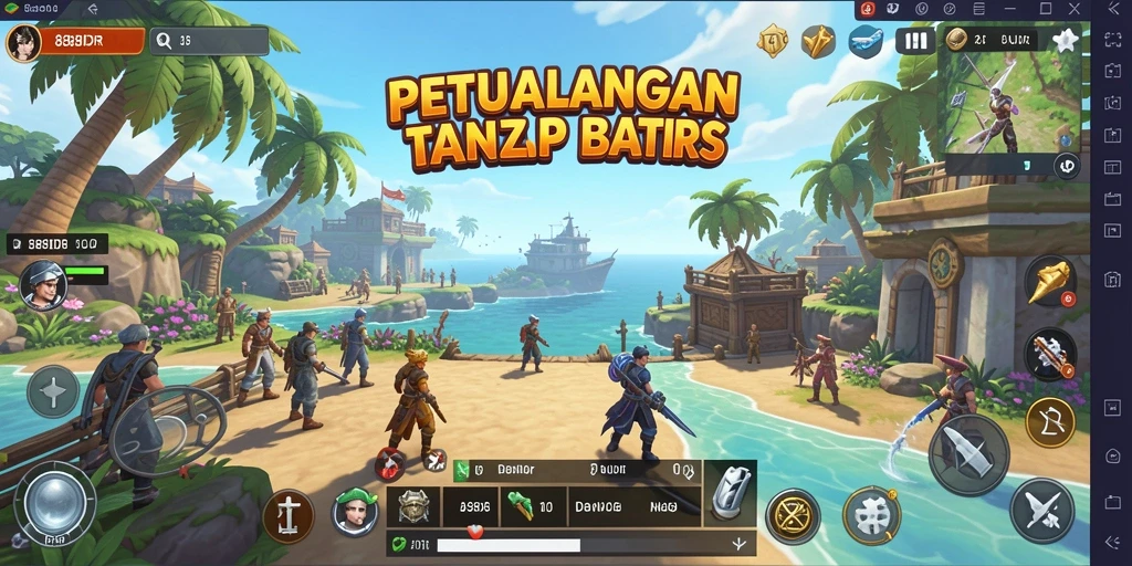 Tampilan gameplay Open World yang menakjubkan di 888IDR.