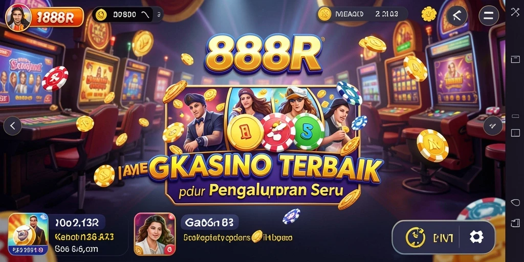 Screenshot utama 888R menampilkan gameplay Kasino yang menarik.