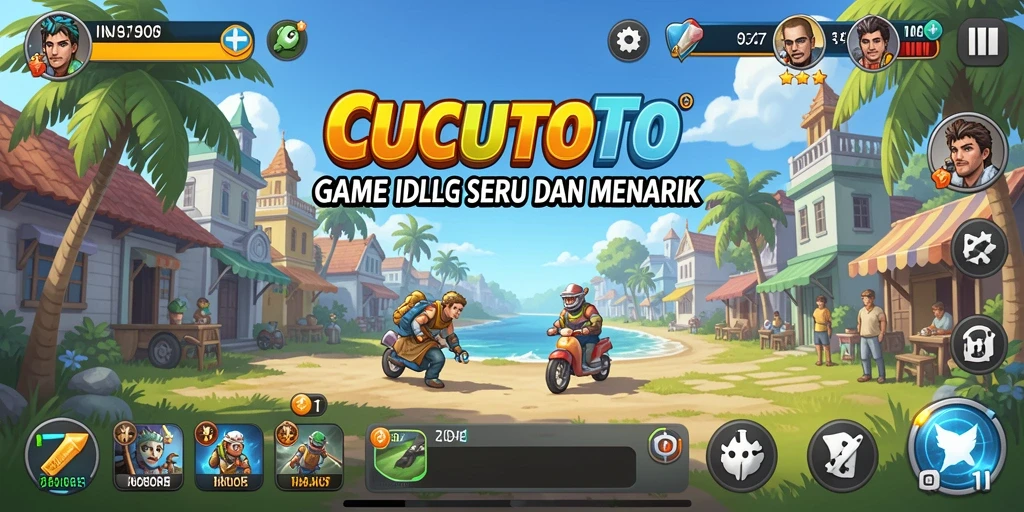 Tampilan gameplay CUCUTOTO yang menyenangkan dan interaktif.