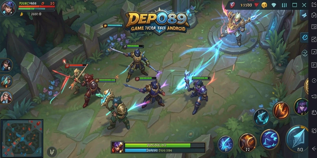 Tampilan gameplay seru di dunia MOBA DEPO89.