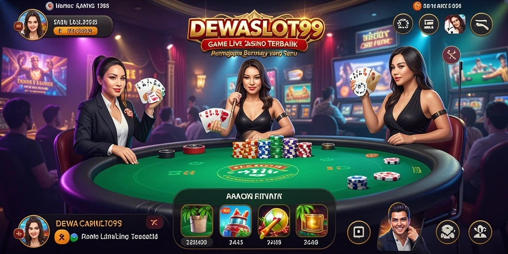 Tampilan gameplay DEWASLOT99 yang mendebarkan di Live Casino.