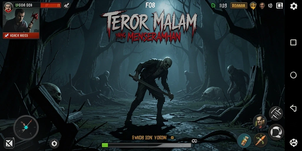 Tangkapan layar menampilkan suasana mencekam dalam gameplay FO8.