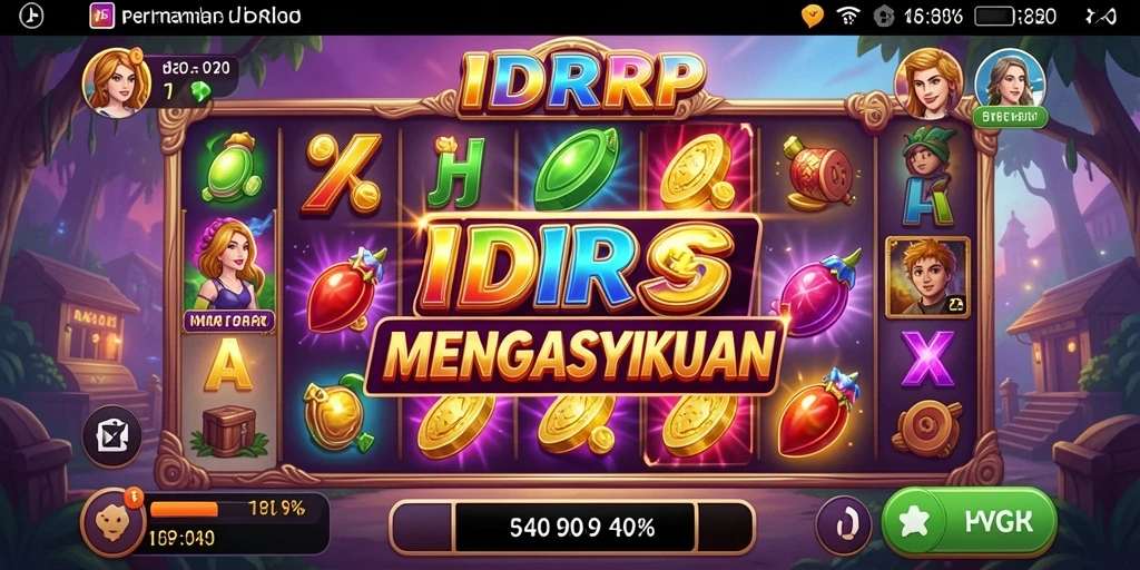 Tampilan menarik dari gameplay Slot dalam IDRRP.