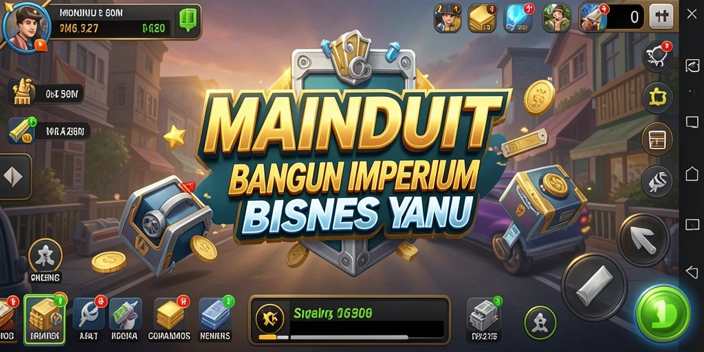 Tampilan menarik dari gameplay <strong>MAINDUIT</strong> yang menunjukkan pengelolaan bisnis.