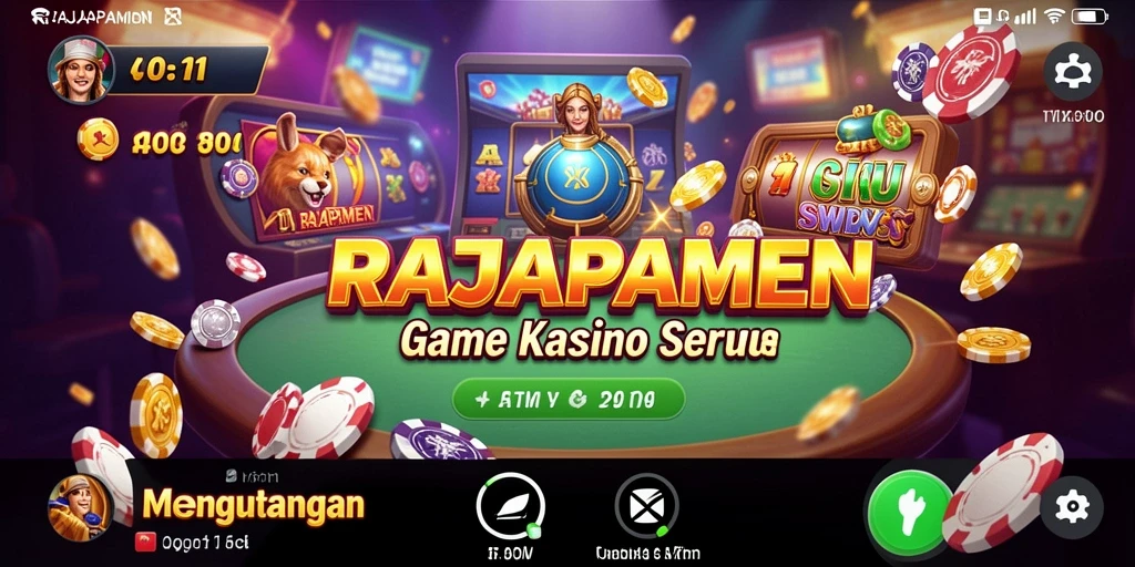 Tampilan gameplay menarik dari RAJAPAMEN yang membuat ketagihan.