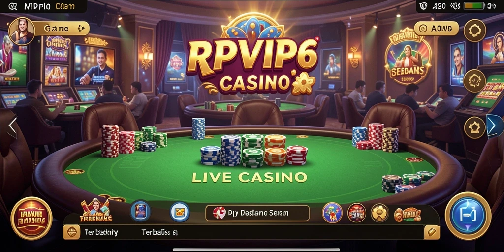 Tampilan gameplay RPVIP6 yang menarik saat berinteraksi dengan dealer langsung.