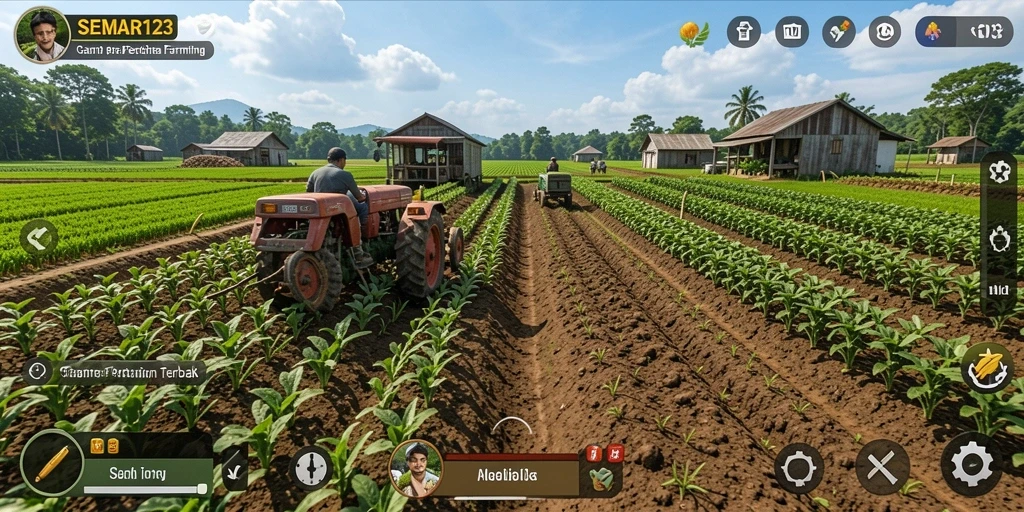 Tampilan menarik dengan gameplay pertanian yang mengasyikkan.