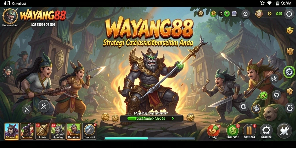 Tampilan menarik dari gameplay strategis WAYANG88 yang menantang.