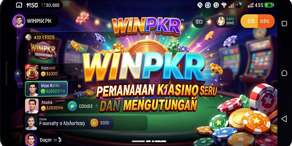 Tampilan gameplay menarik dari aplikasi Kasino WINPKR.